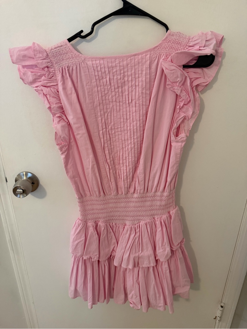Pink Ruffle Short Dress - Picture 2 of 3